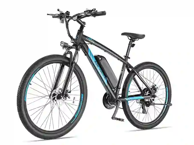 Ancheer Power Plus electric mountain bike on a budget, offering reliable performance