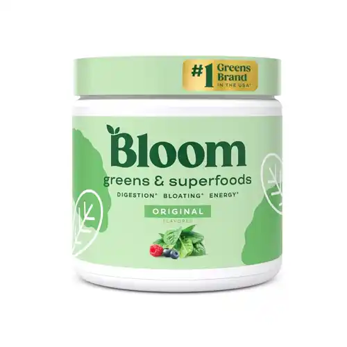 Bloom Nutrition Superfood Greens Powder, top greens supplement for 2024