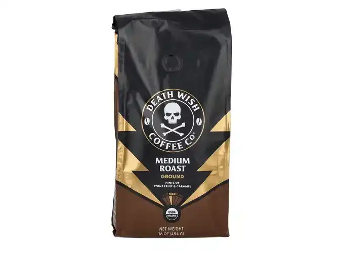 Death Wish Coffee, a bold and intense dark roast