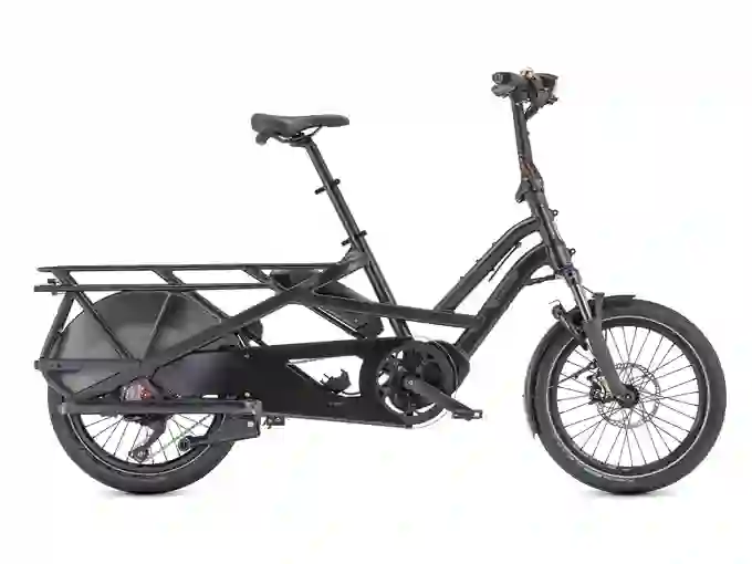 Tern GSD cargo e-bike loaded with groceries, ideal for carrying heavy loads