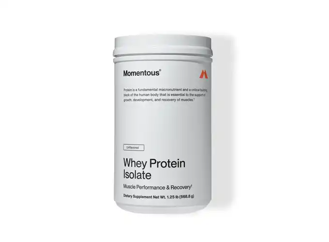 Momentous Essential Whey Protein, premium protein powder for optimal performance