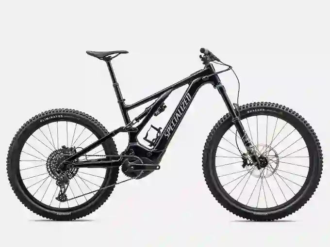 Specialized Turbo Levo mountain e-bike on a rugged trail, ideal for off-road adventures